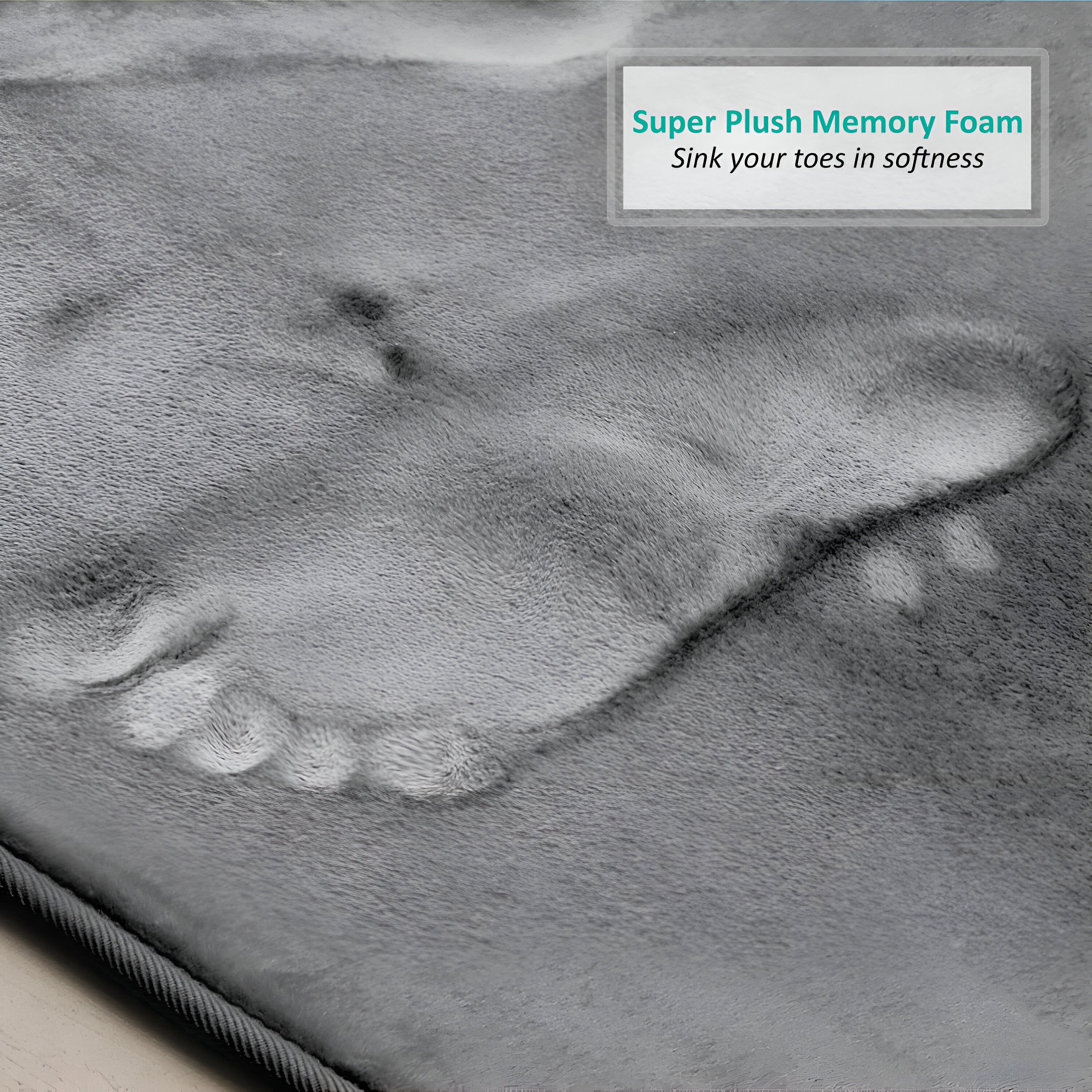 Memory Foam Velvet Mat | 3-Piece Luxury Bathroom Set