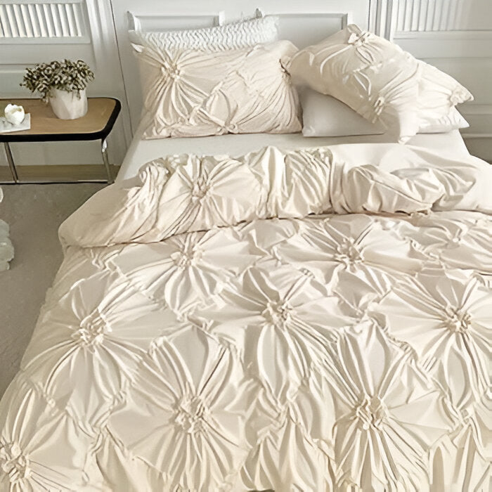 Blooming Ruffle Quilt Set | Romantic Floral Bedding Collection