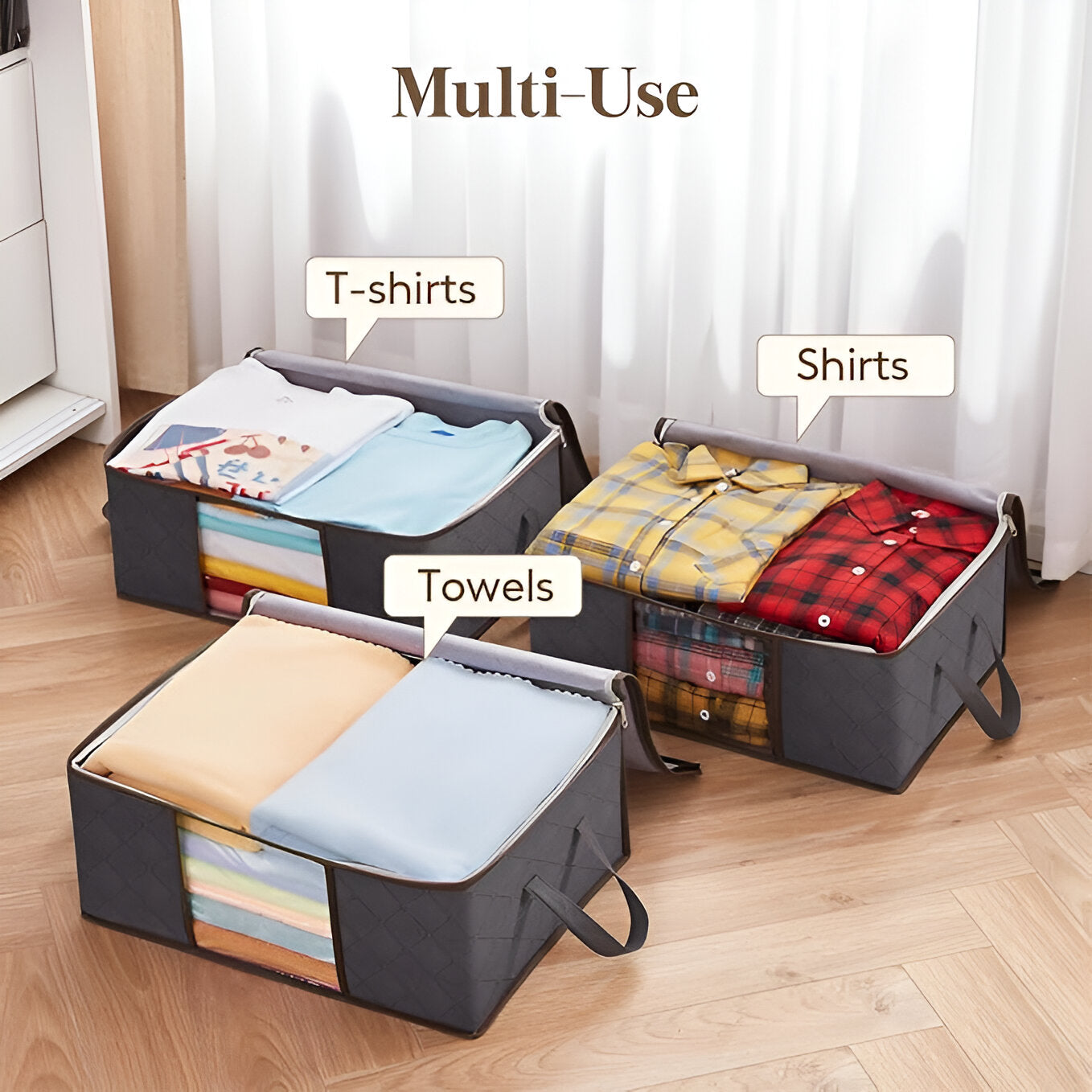 Clothes Organizer Storage Bag | Wardrobe Space Saver