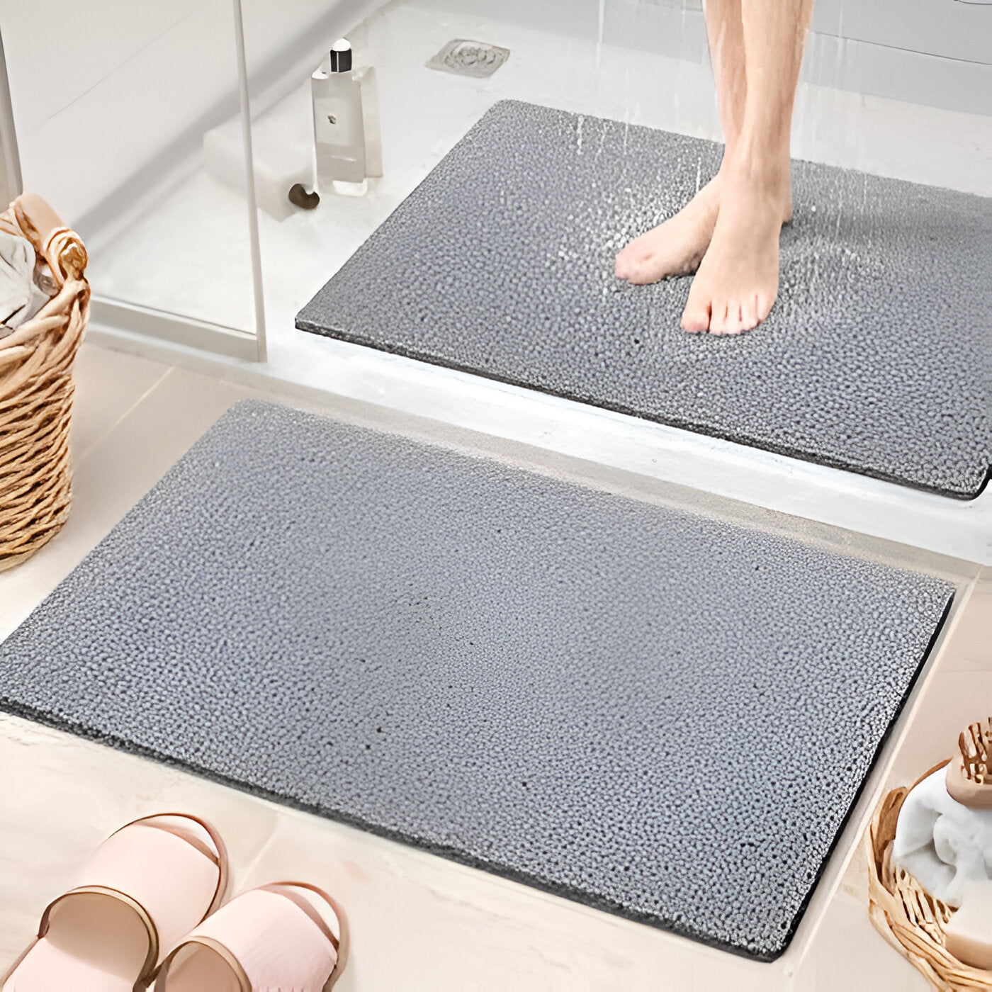 Secure Comfort Shower Mat | Soft Anti-Slip Technology