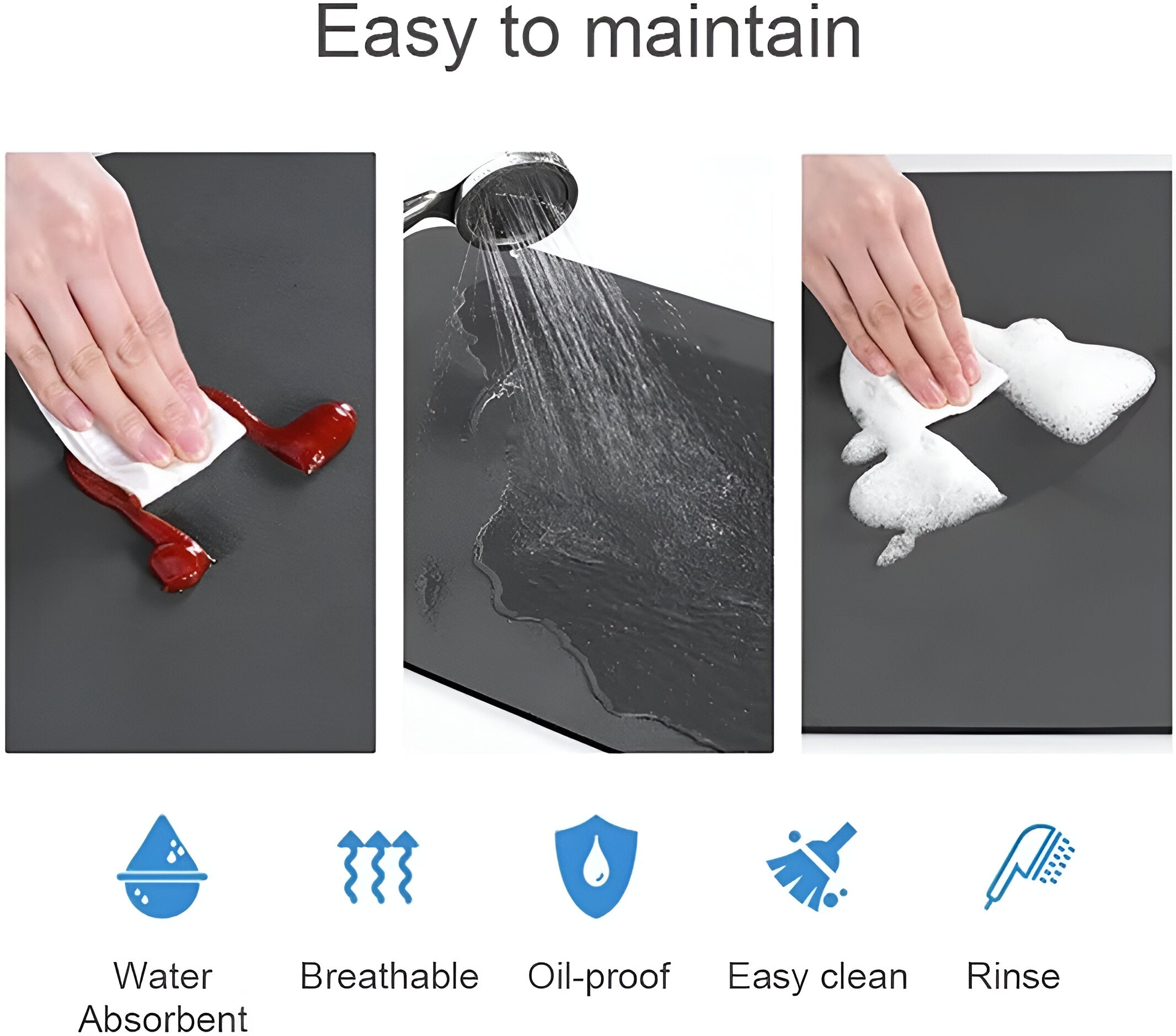 Ultra-Absorbent Dish Mat | Quick-Dry Kitchen Drying Pad