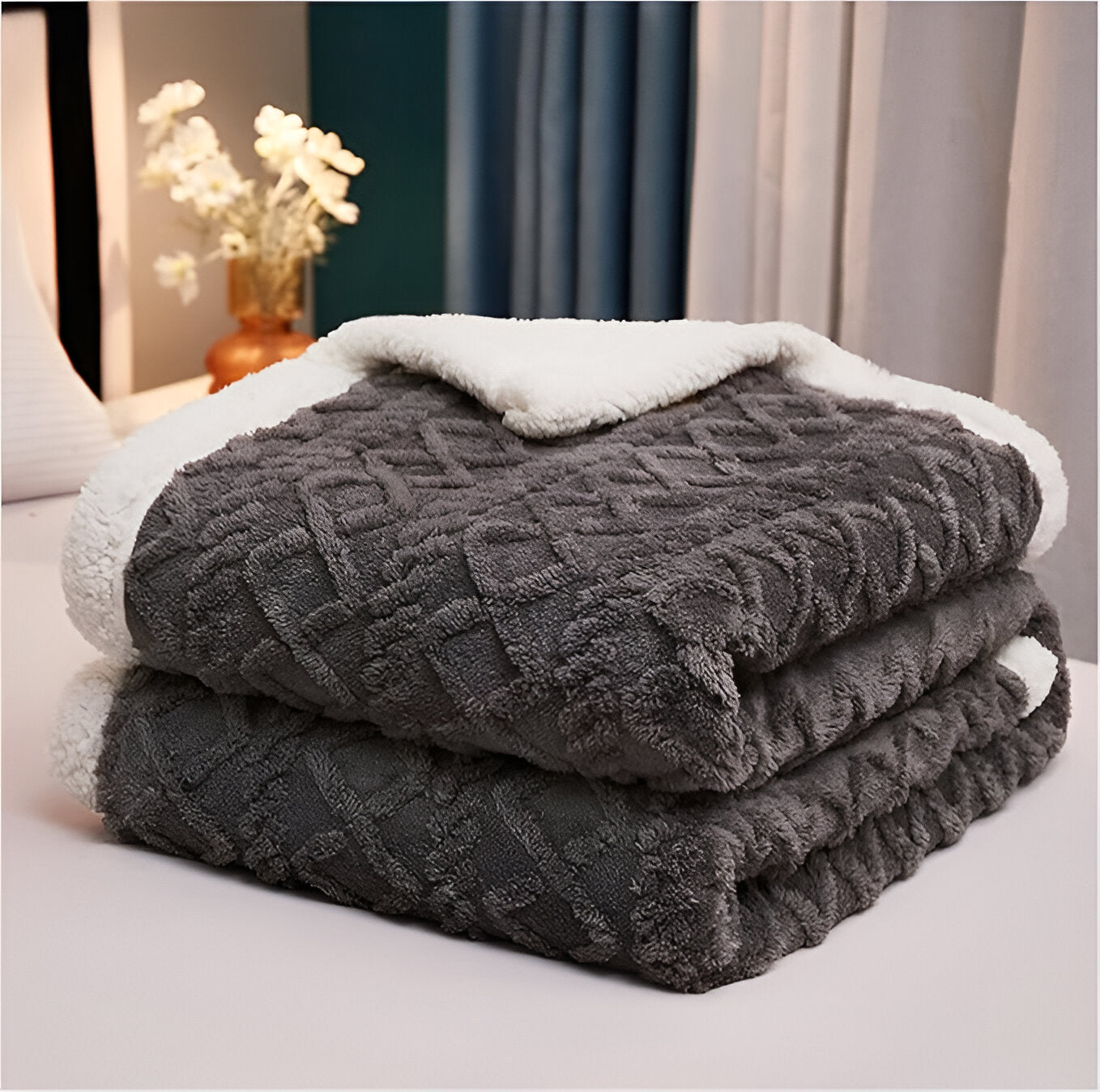 Cloud Comfort Sherpa Blanket | Ultra-Soft Snuggle Throw
