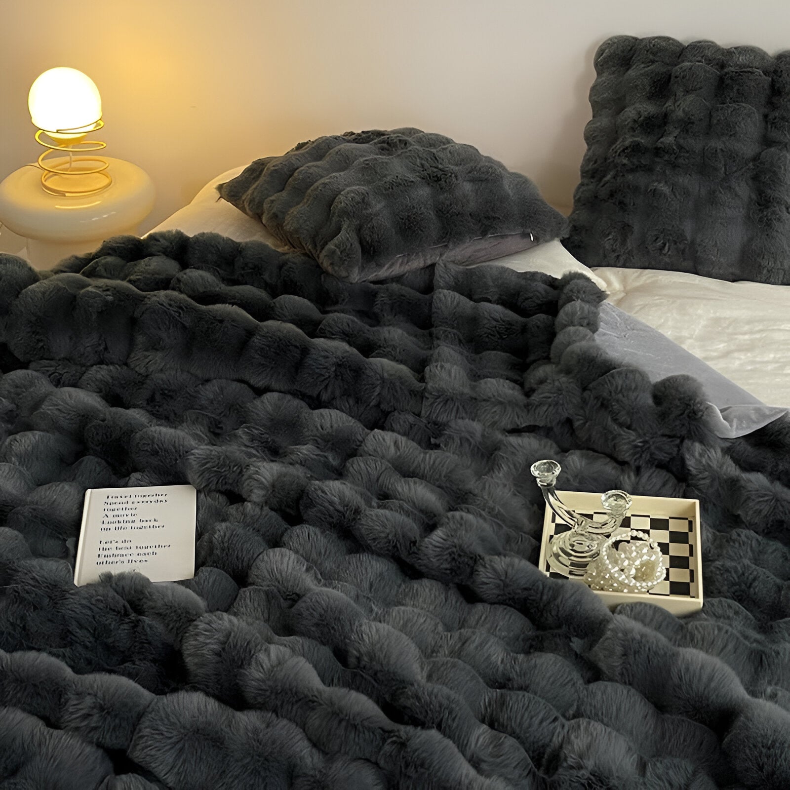 Cozy Rabbit Fur Blanket | Luxury Faux-Fur Throw