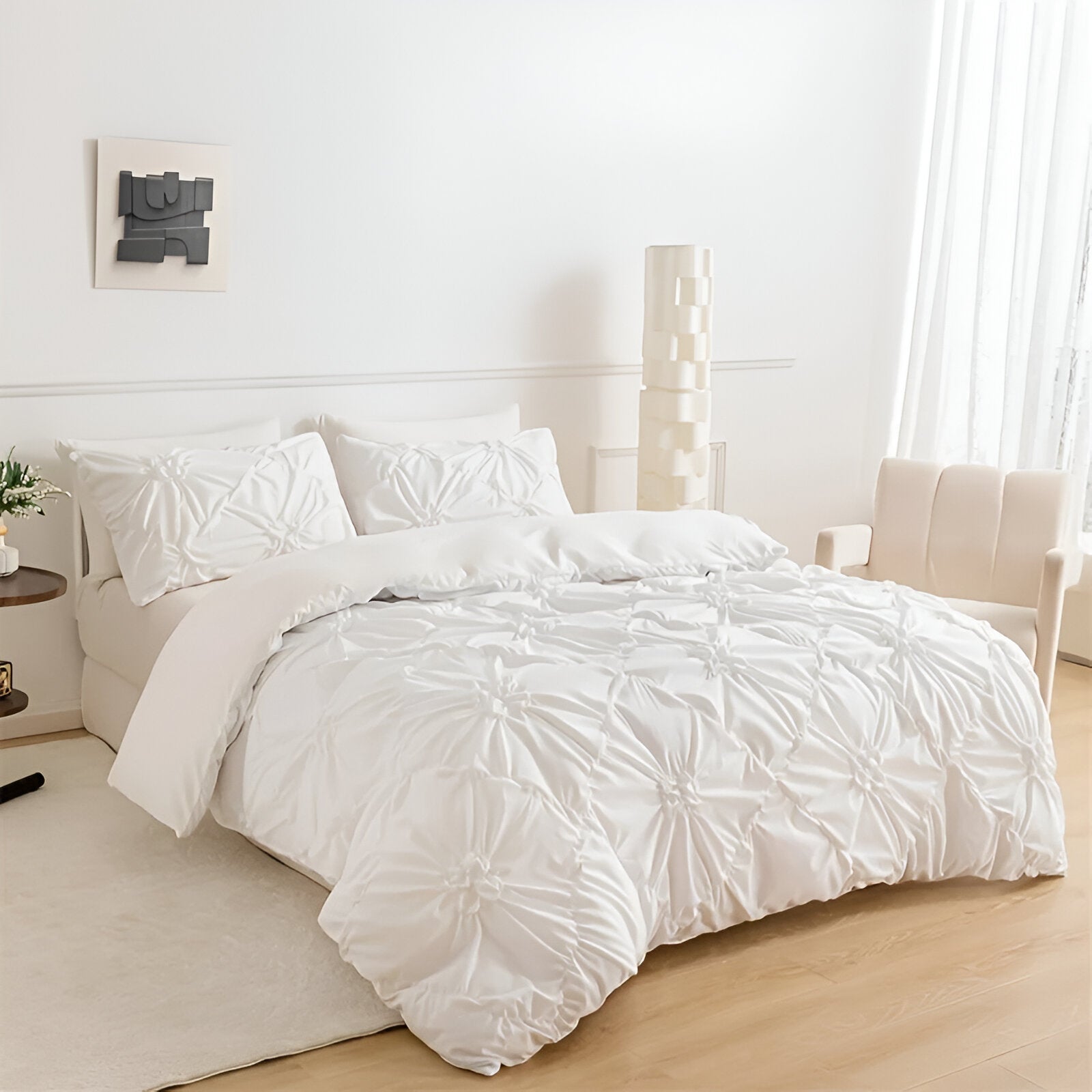 Blooming Ruffle Quilt Set | Romantic Floral Bedding Collection