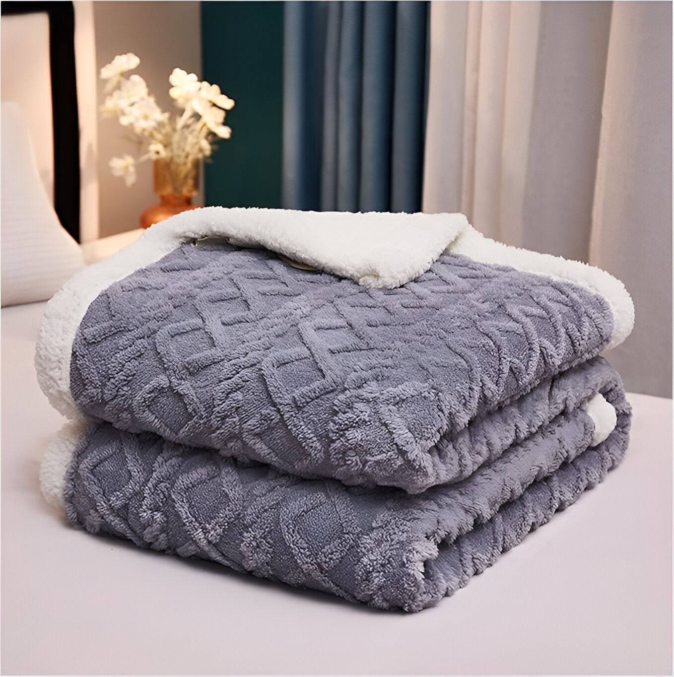 Cloud Comfort Sherpa Blanket | Ultra-Soft Snuggle Throw