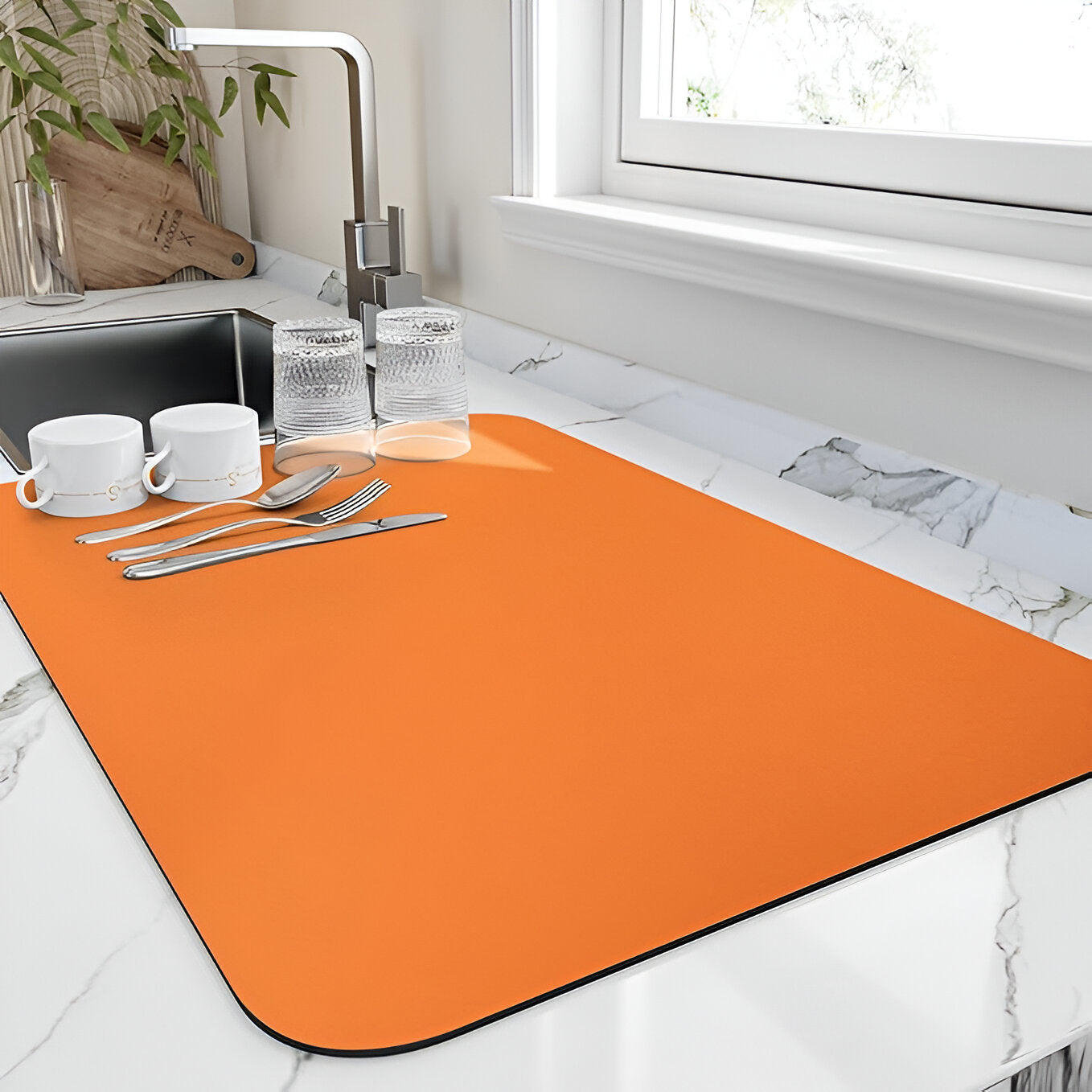 Ultra-Absorbent Dish Mat | Quick-Dry Kitchen Drying Pad