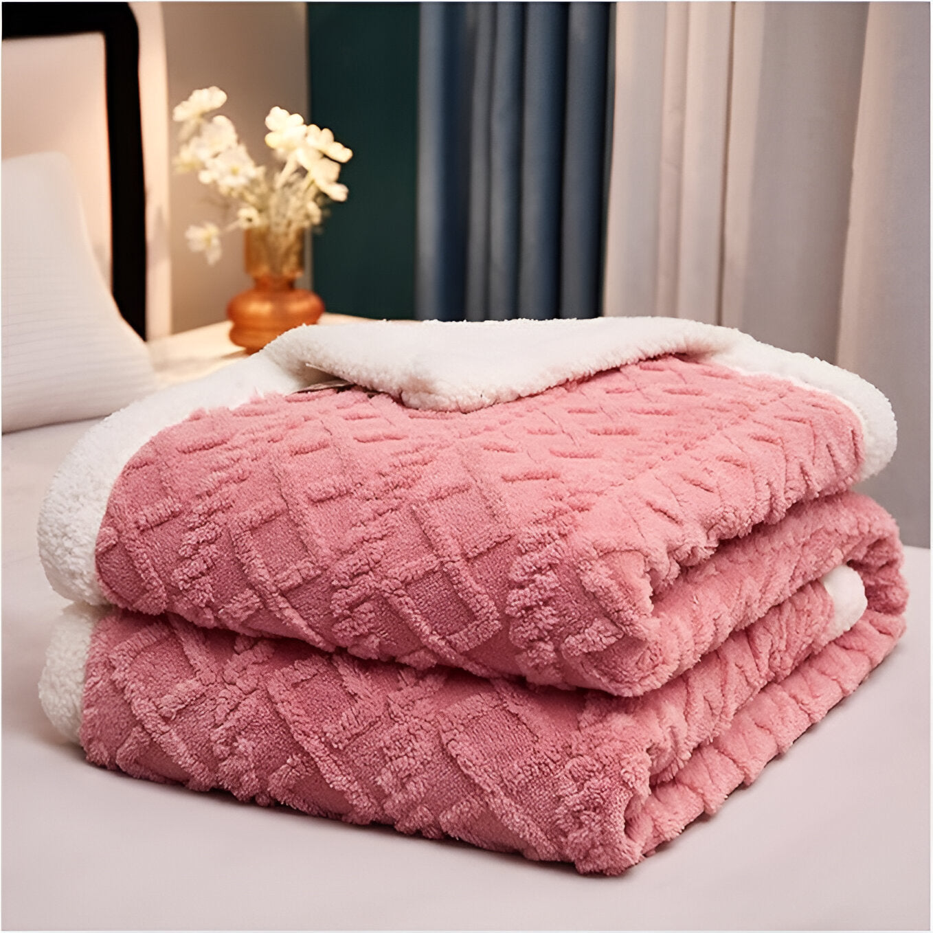 Cloud Comfort Sherpa Blanket | Ultra-Soft Snuggle Throw